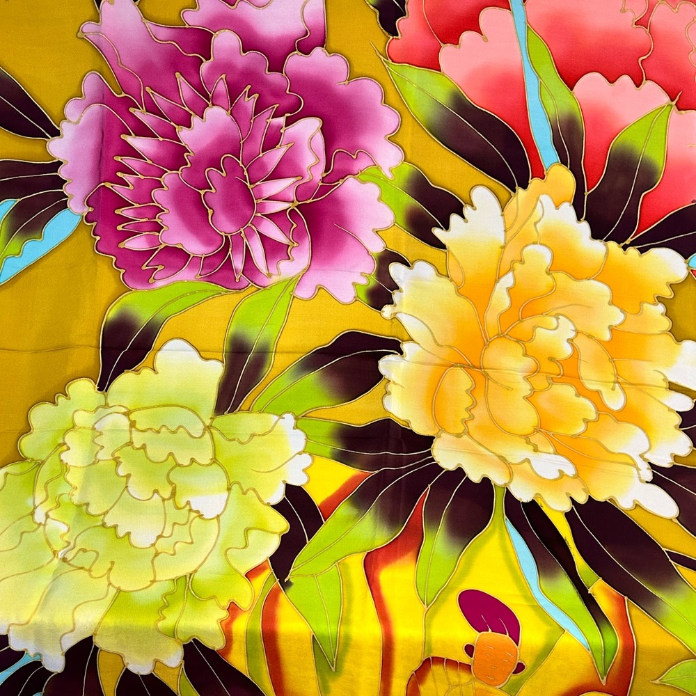 Silk scarf from China - brand new